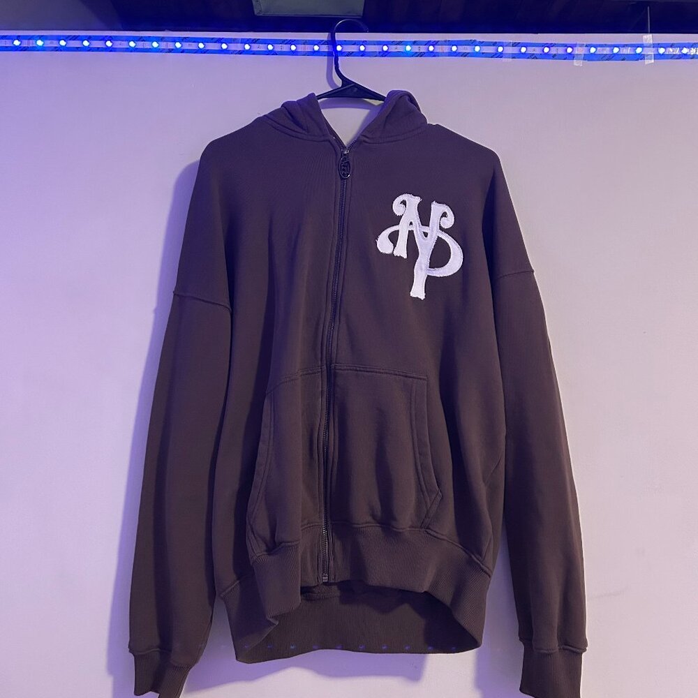 Nude Project Zip-Up Hoodie, Brown, Large